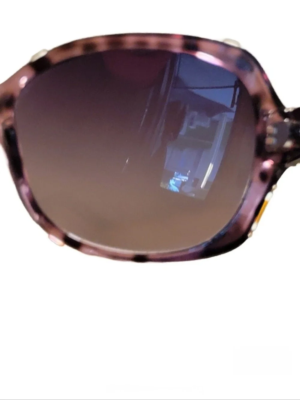 Y2K Armani Exchange A/X Oversize Square Sunglasses A/X 249/S Rose Pink Tortoise